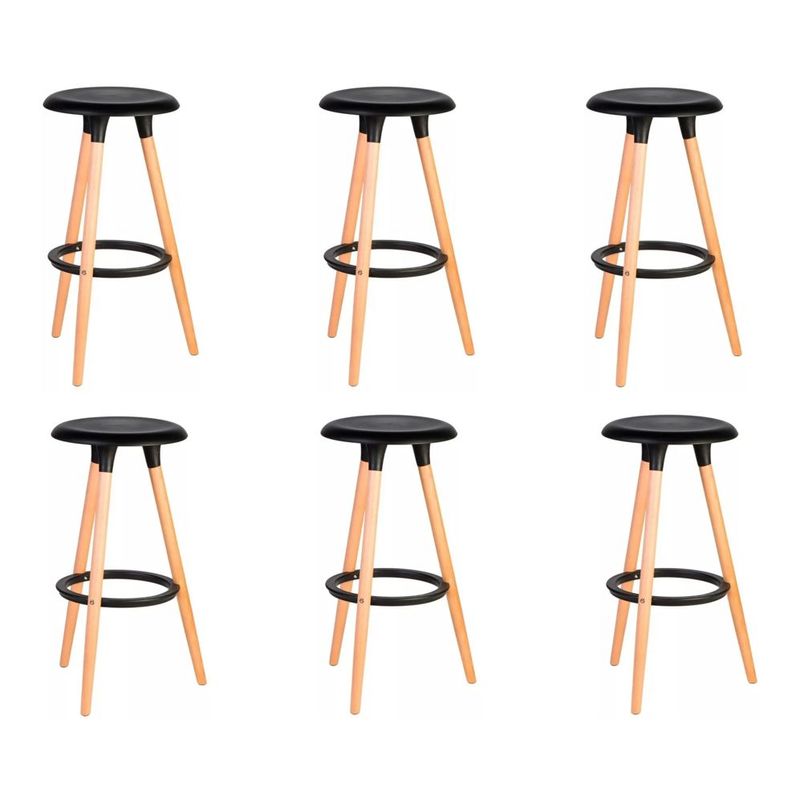 MOBLIHOUSE - Set X6 Silla Barra Lucca Negra Moblihouse