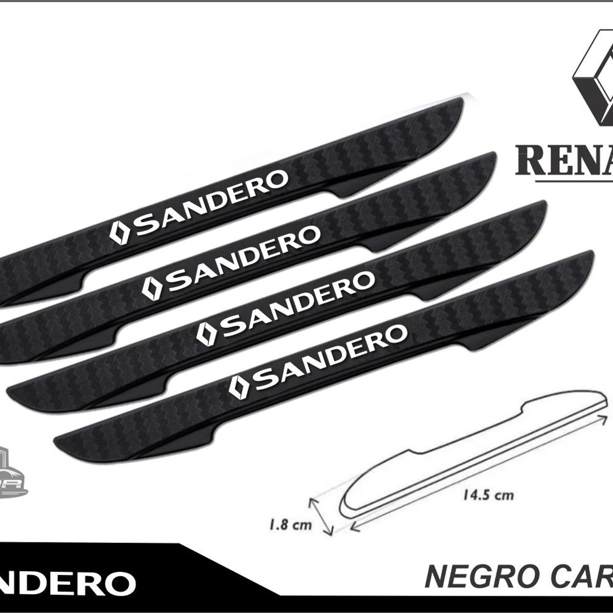 RENAULT - Tope Protector para Puertas de Carro Renault sandero