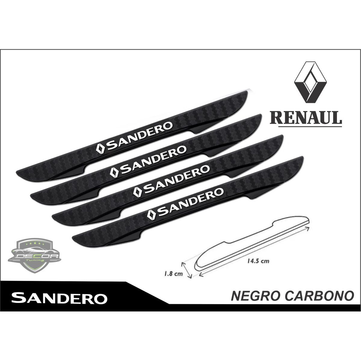 RENAULT - Tope Protector para Puertas de Carro Renault sandero