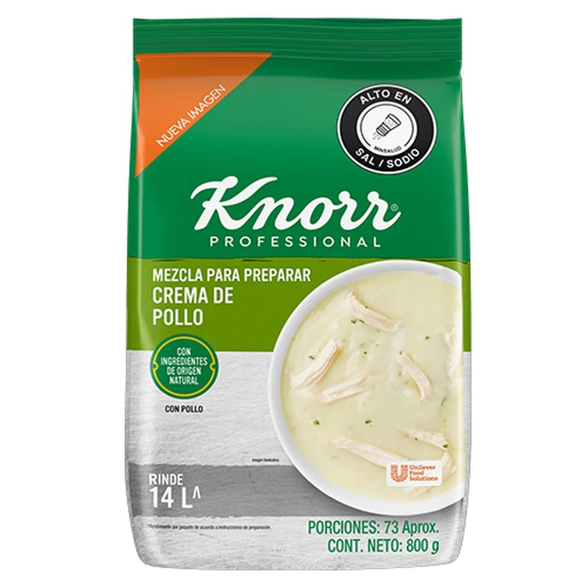 KNORR - Mezcla Para Preparar Crema De Pollo Knorr X 800g