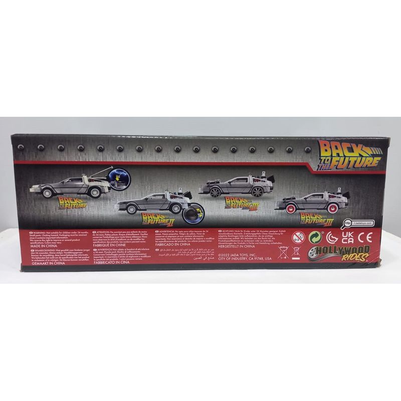 JADA TOYS - DELOREAN VOLVER AL FUTURO I ILUMINACION A Escala 124
