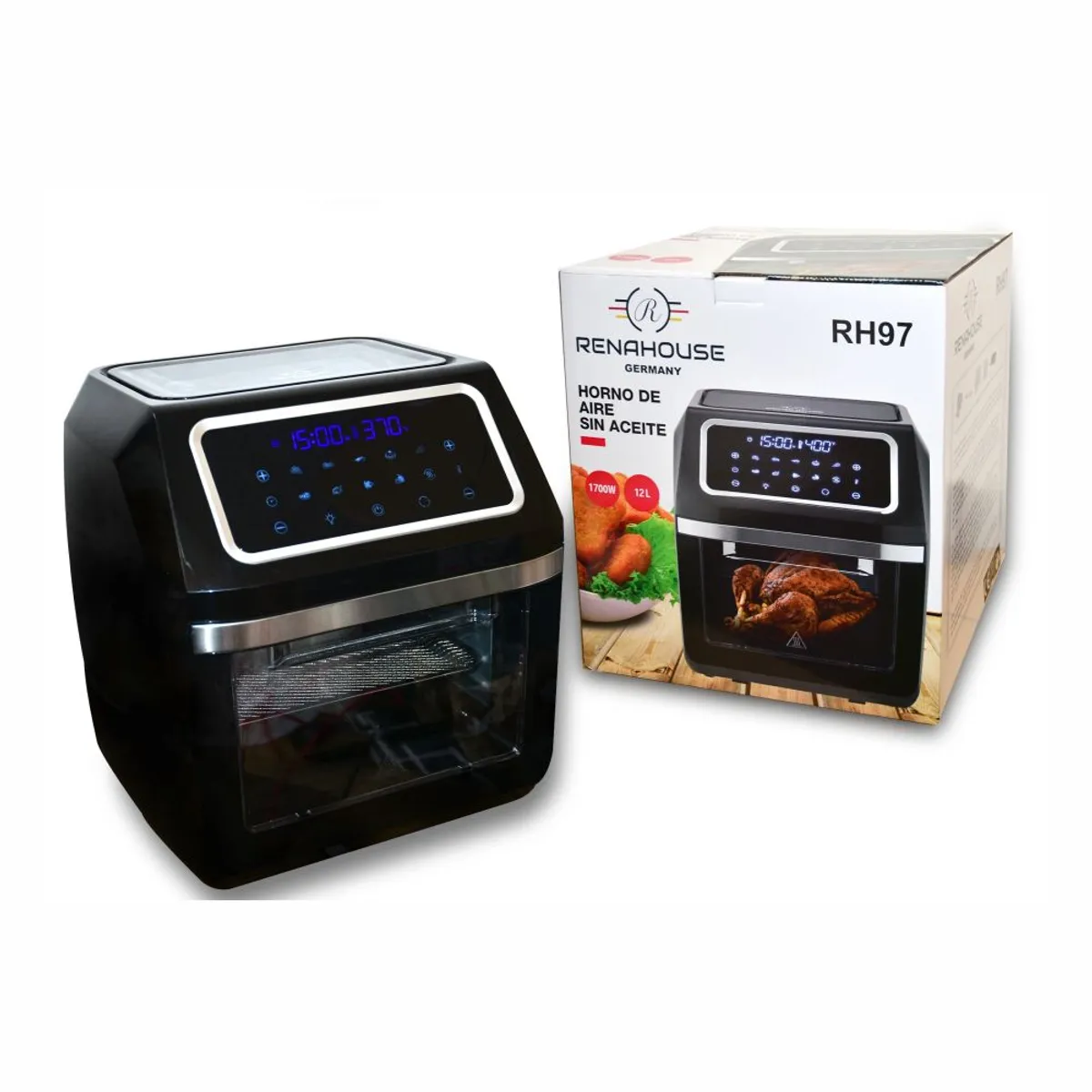 GENERICO - Horno Freidora De Aire Multiuso Renahouse 12 Litros Original