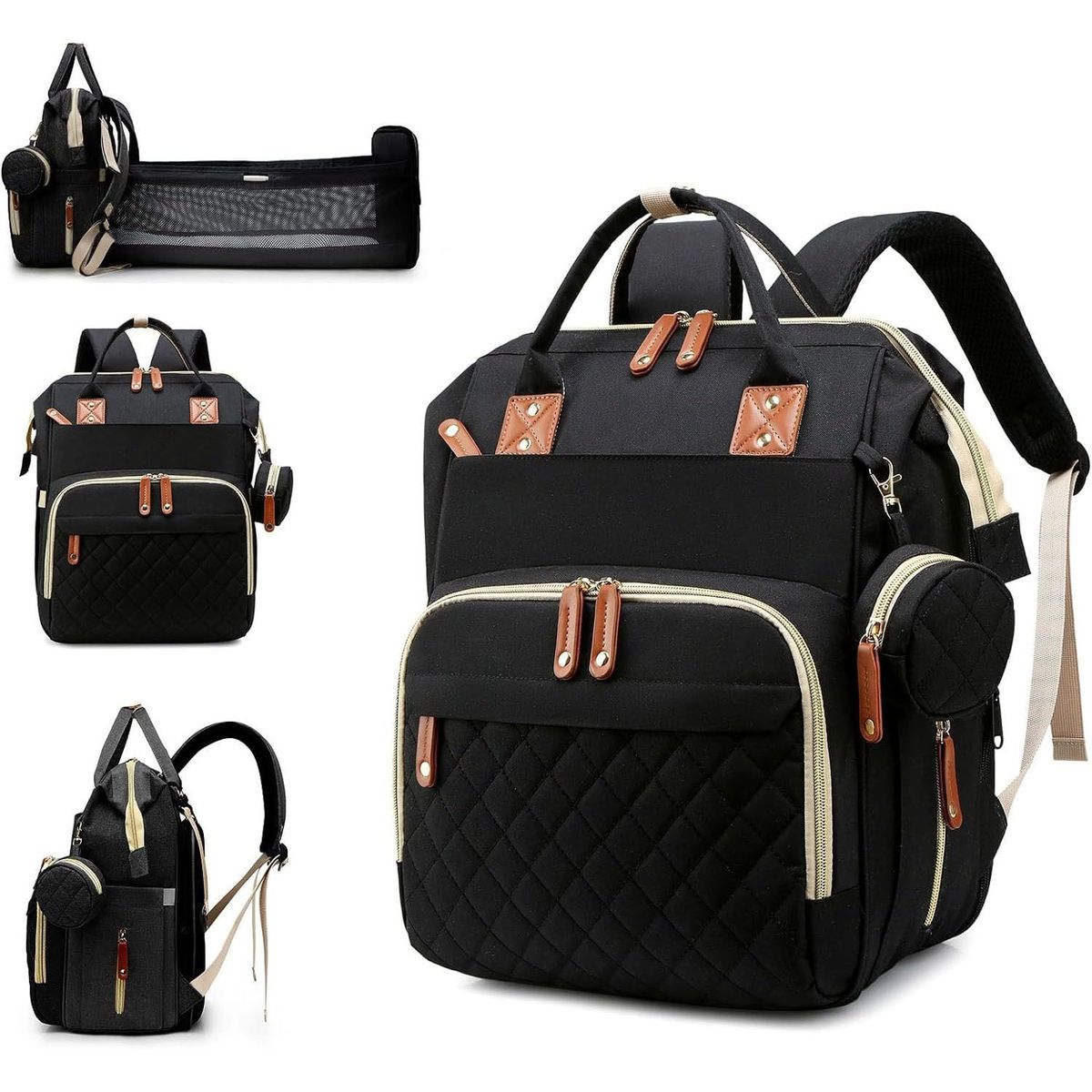 ONE PIXEL - Pañalera Maleta Para Bebé Impermeable Con Cambiador Ergonomica