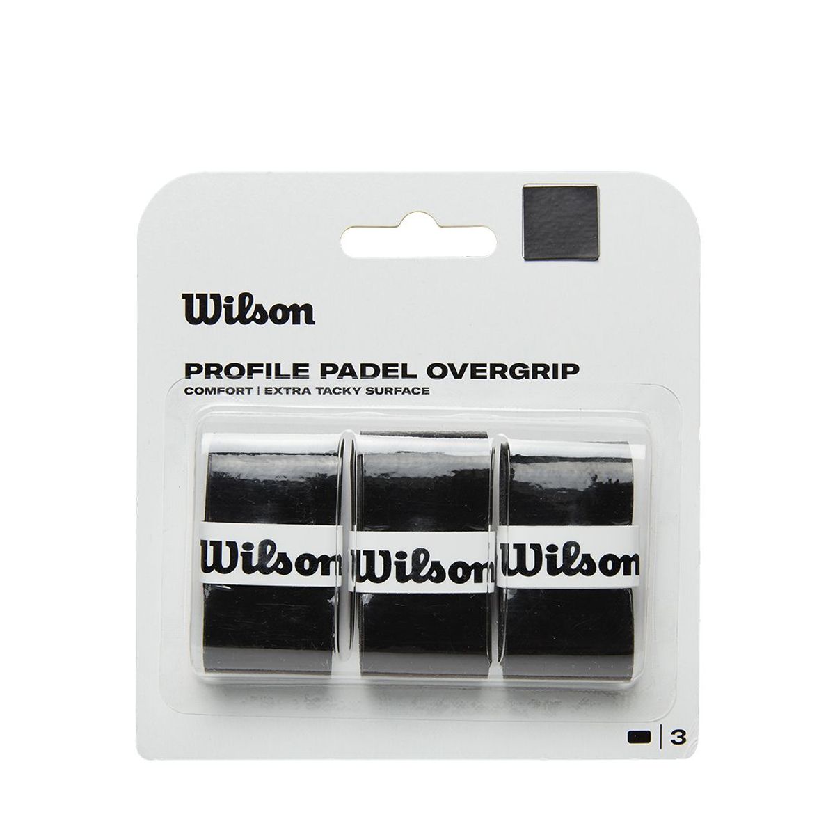 WILSON - Overgrip para Palas de Padel Wilson Profile 3PK- Negro
