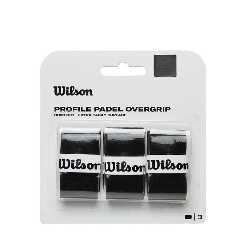 WILSON - Overgrip para Palas de Padel Wilson Profile 3PK- Negro