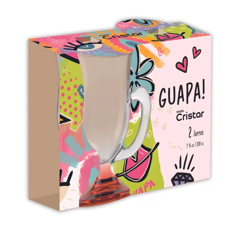 CRISTAR - Set X2 Unidades Jarros Galerie Guapa Cristar