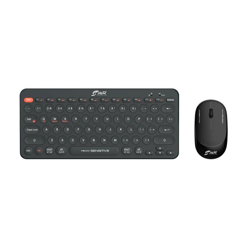 GENERICO - COMBO NEGRO DE TECLADO + MOUSE 3 BOTONES INALAMBRICO IDIOMA ESPAÑOL