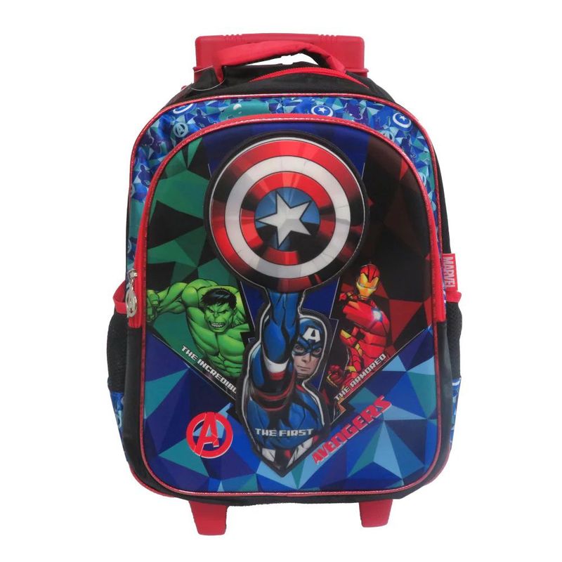 AEROBAG - Back Pack Morral Primaria Con Ruedas 3D Marverl Avengers