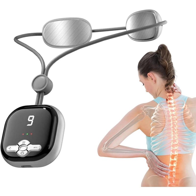 GENERICO - Masajeador cervical de microcorriente calefaccion 9 niveles FK23D-154