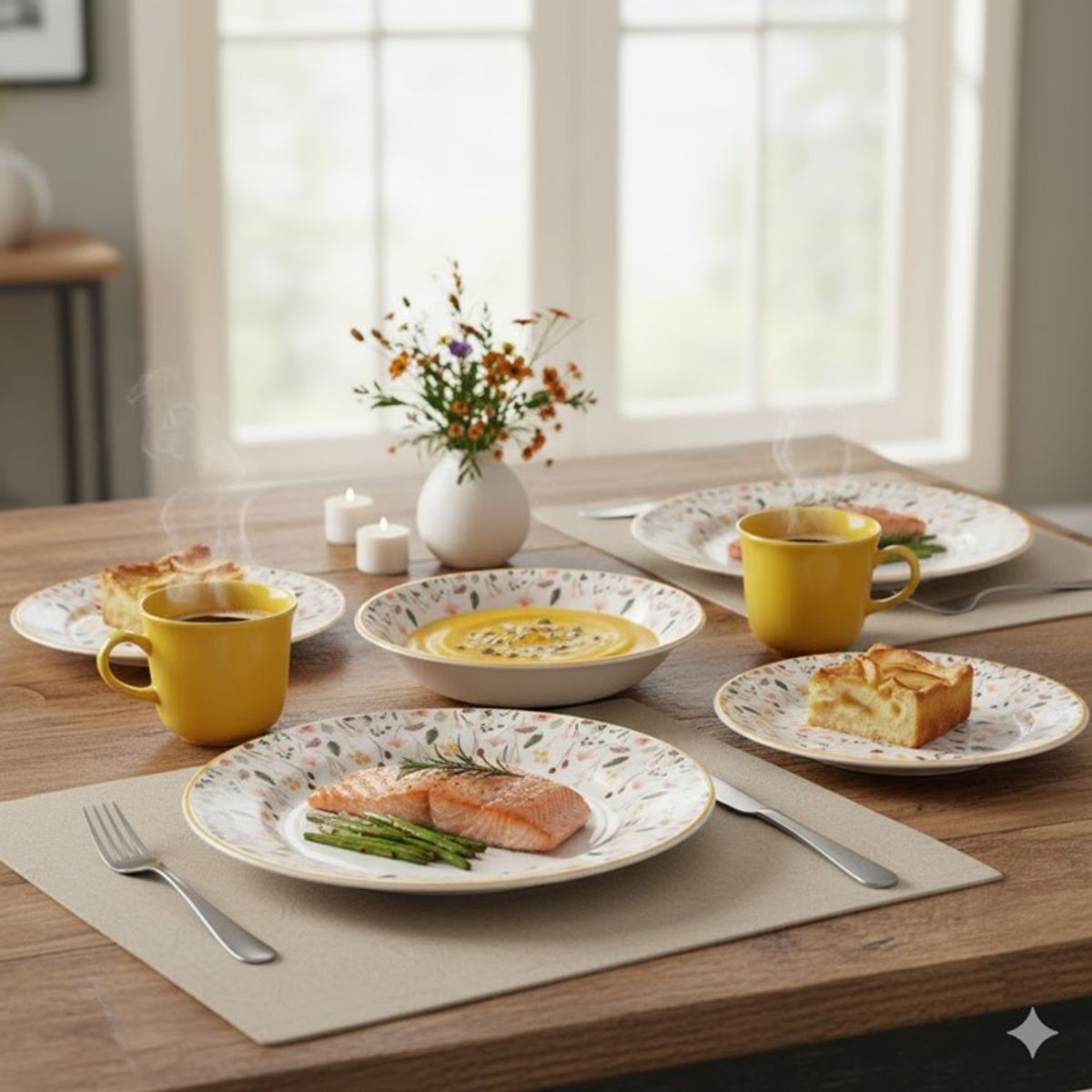 CORONA - Vajilla Corona Ashley 4 Puestos 16 Piezas VL134H040116