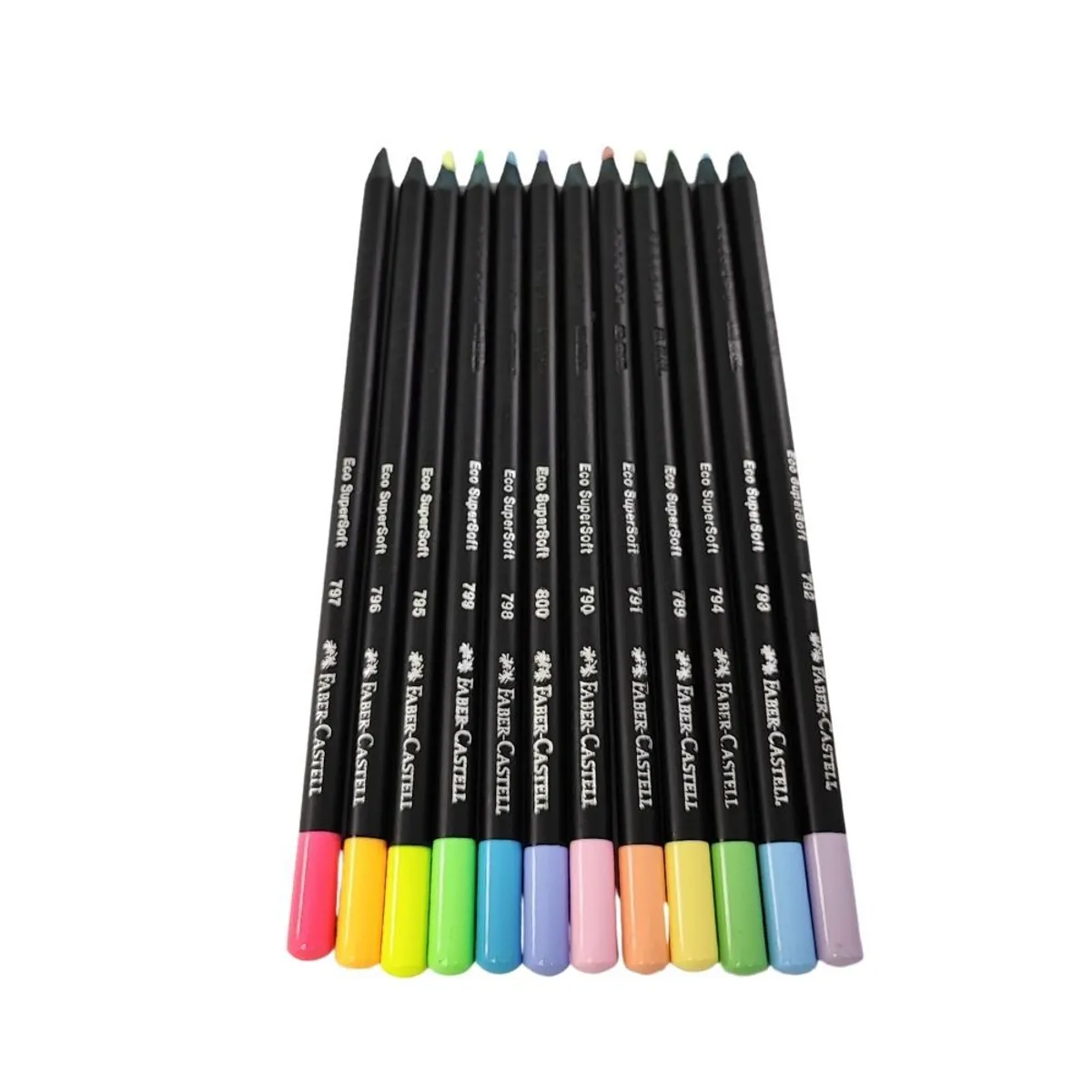 FABER CASTELL - Colores Faber Castell SuperSoft x12 - 6 neón, 6 pastel