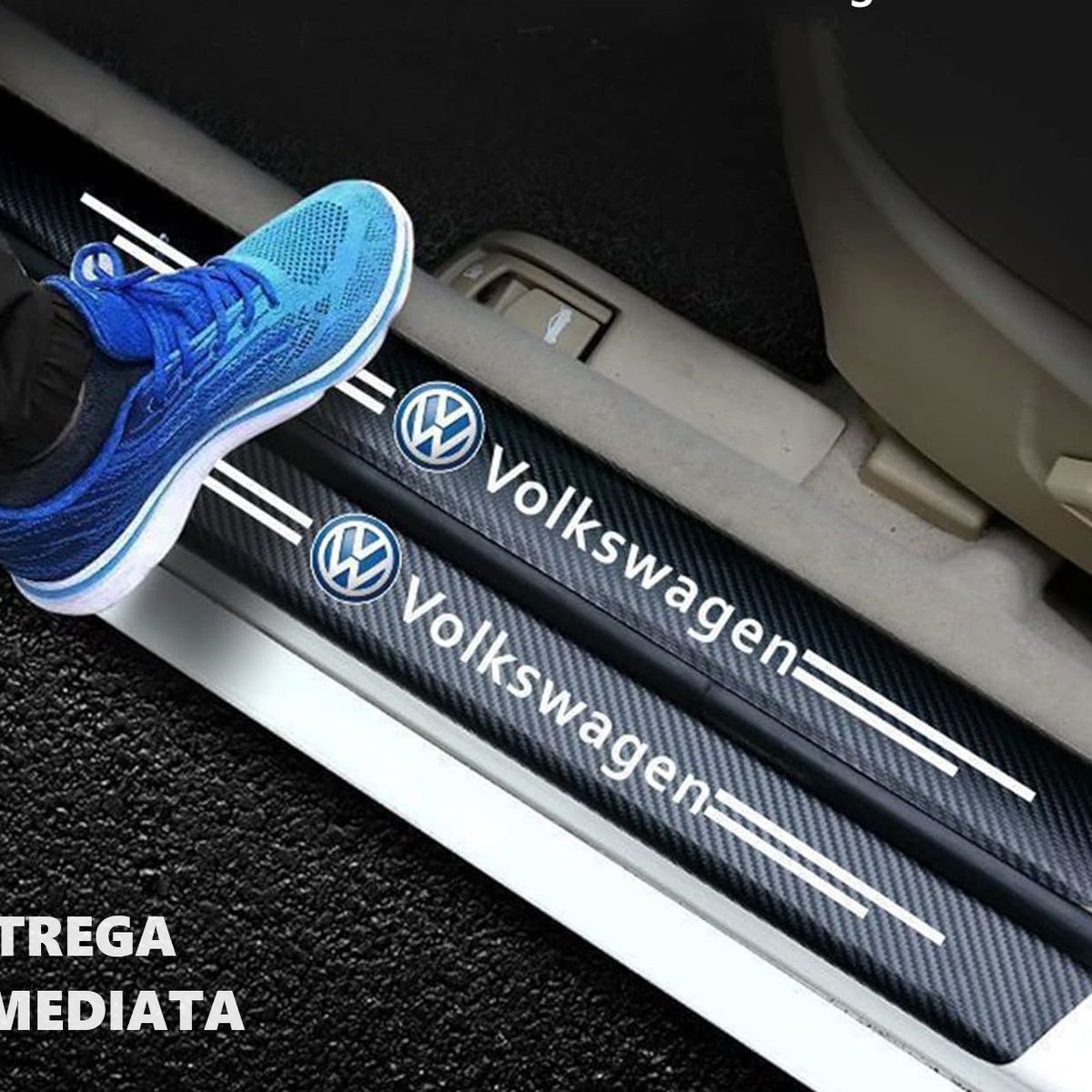 GENERICO - accesorios volkswagen voyage jetta sticker protector puertas