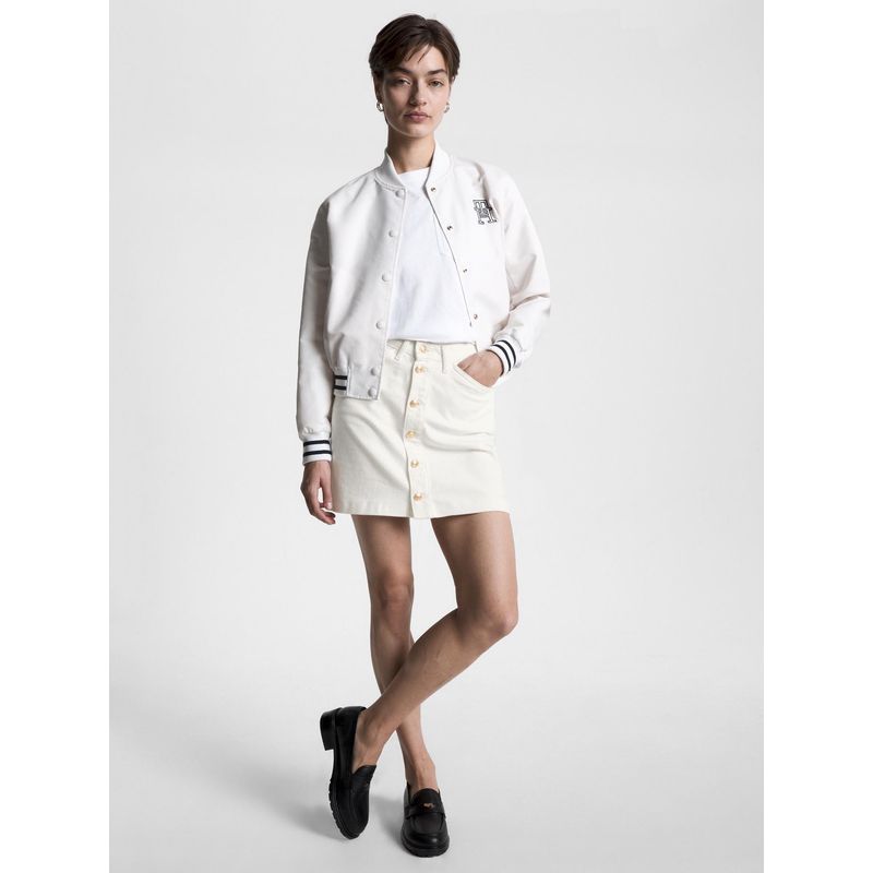 TOMMY HILFIGER - Mini Falda Con Botones Tommy Hilfiger_.