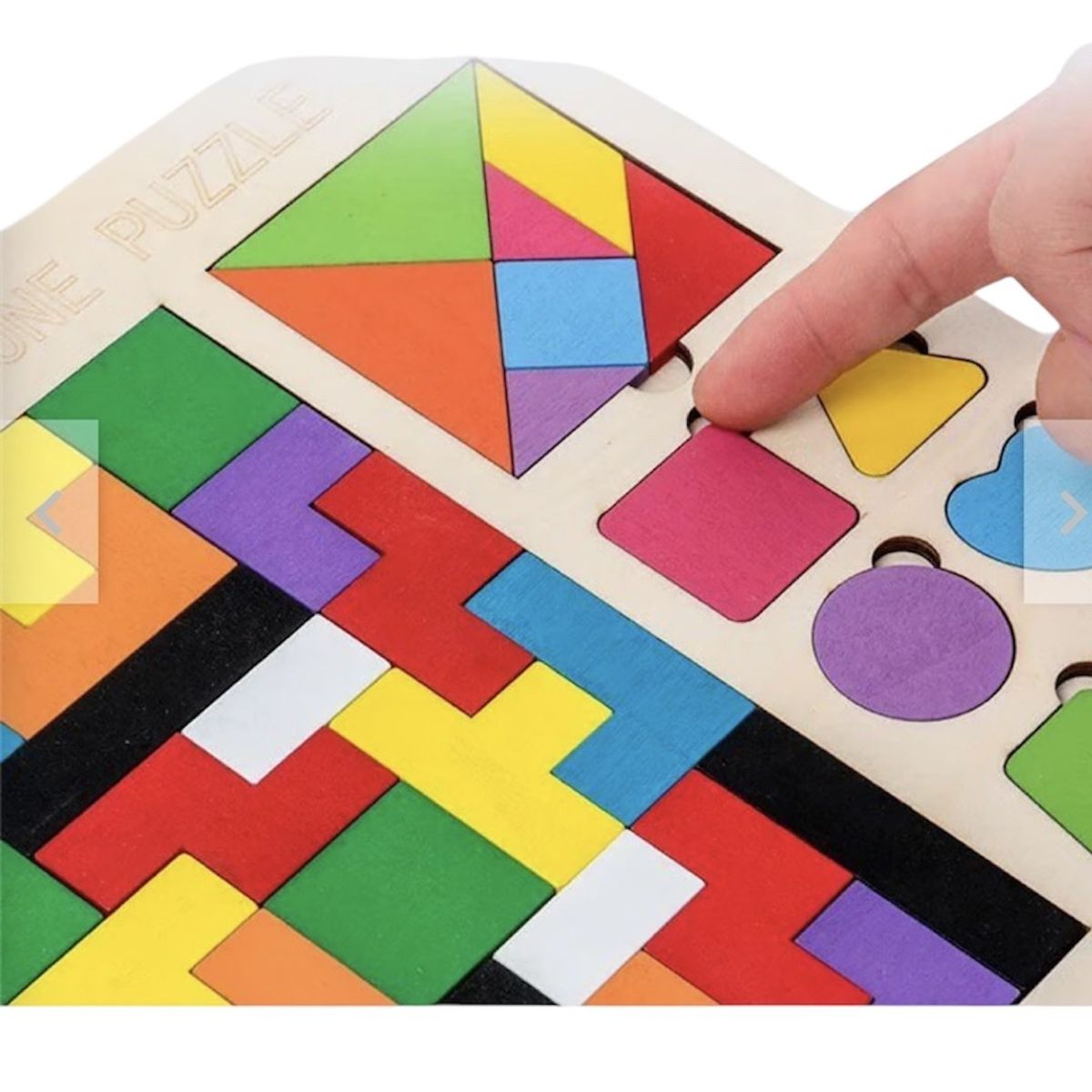 GENERICO - Tangram  Figuras Geometricas Rompecabezas Madera Niños