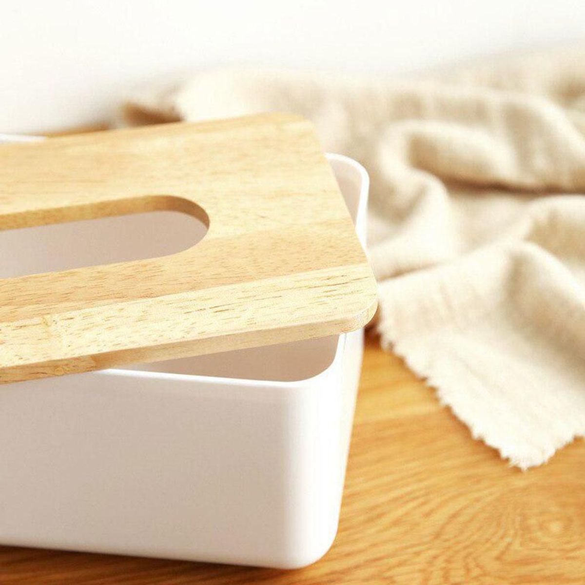 GENERICO - Organizador De Servilletas Bambu Porta Pañuelos