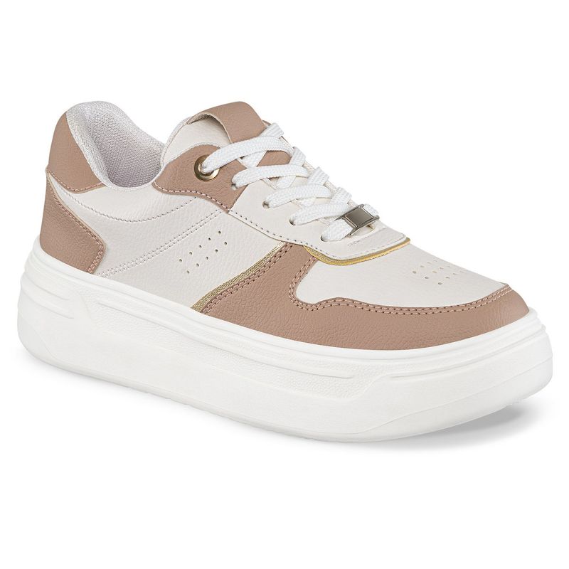 CROYDON - Tenis Cayetana Beige-Café para Mujer Croydon
