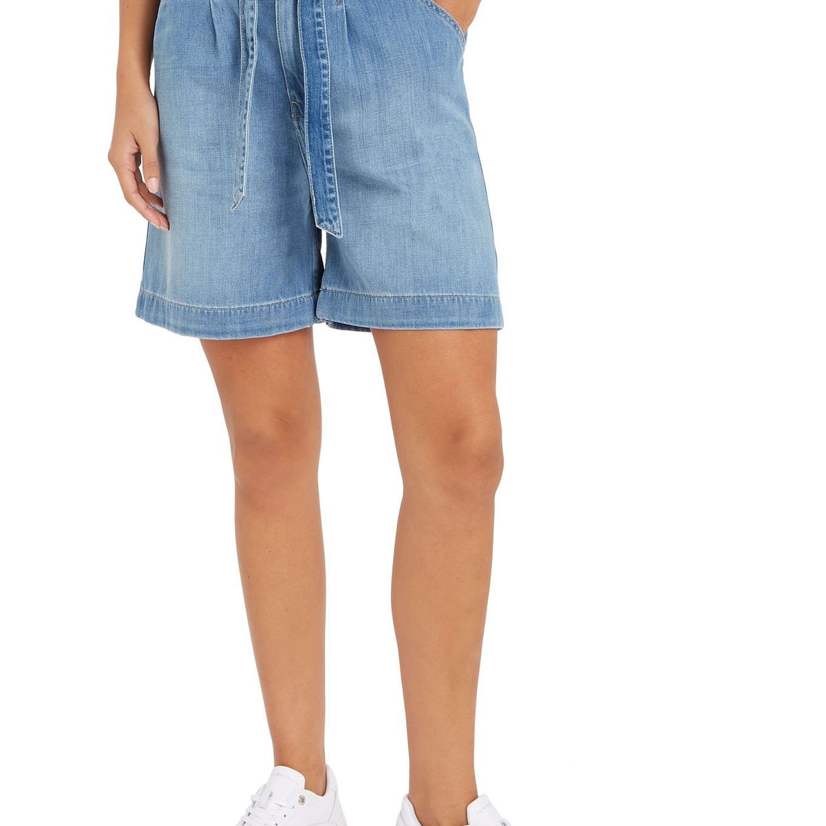 TOMMY HILFIGER - Pantalón Corto Acampanado Mujer Azul Tommy Hilfiger