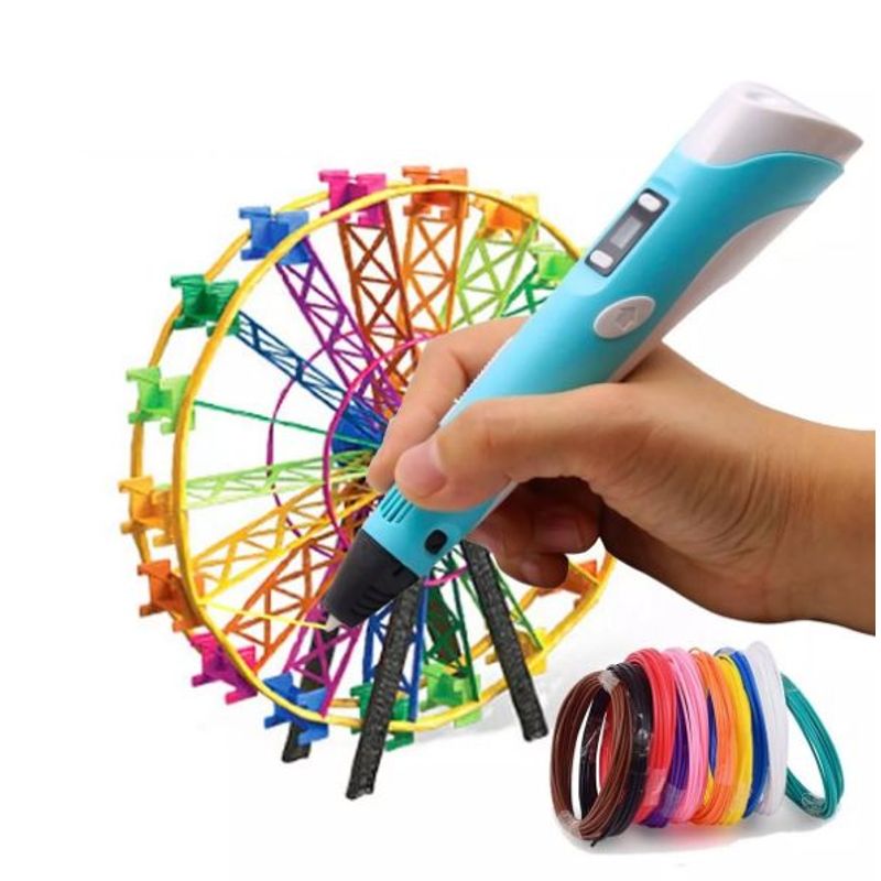 GENERICO - Lápiz 3d Pen  Bolígrafo  Lapicero Dibujo 3d 24 Filamentos