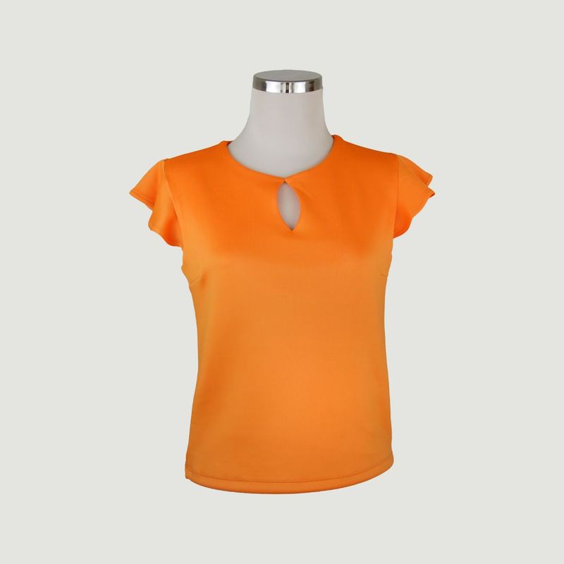 L Y H - Blusa Para Mujer Sin Manga Naranjo Marca L&H
