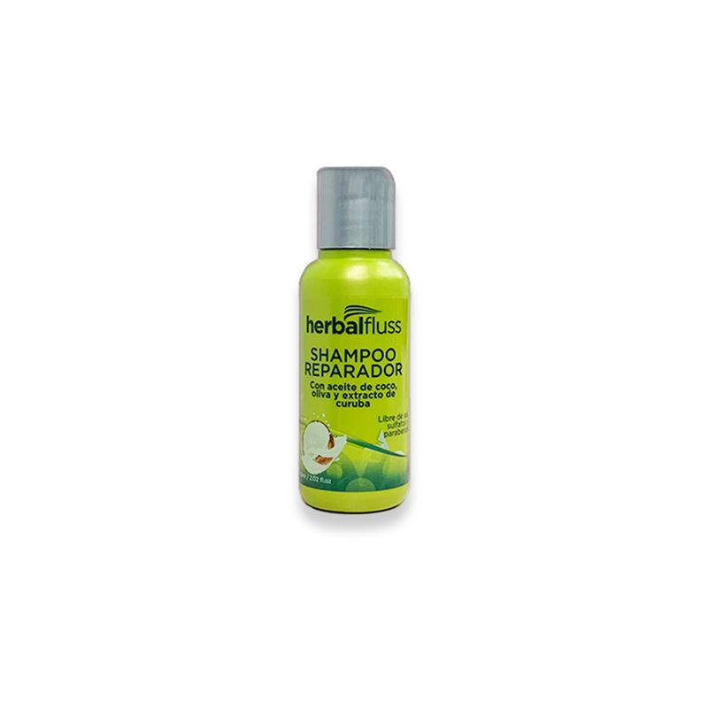 HERBALFLUSS - Shampoo reparador sin sal 60 ml herbalfluss