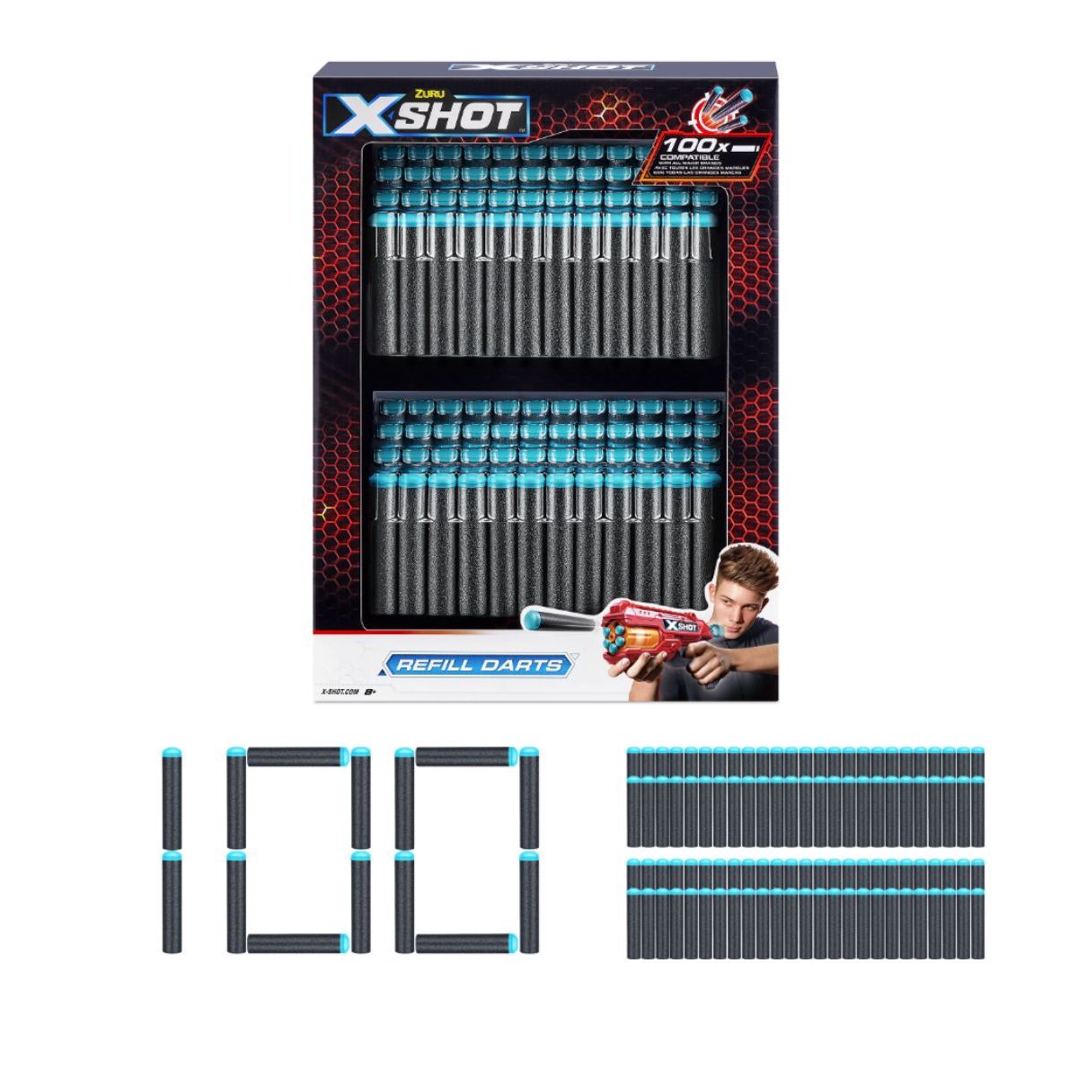 X SHOT - Set X 100 Dardos Xshot