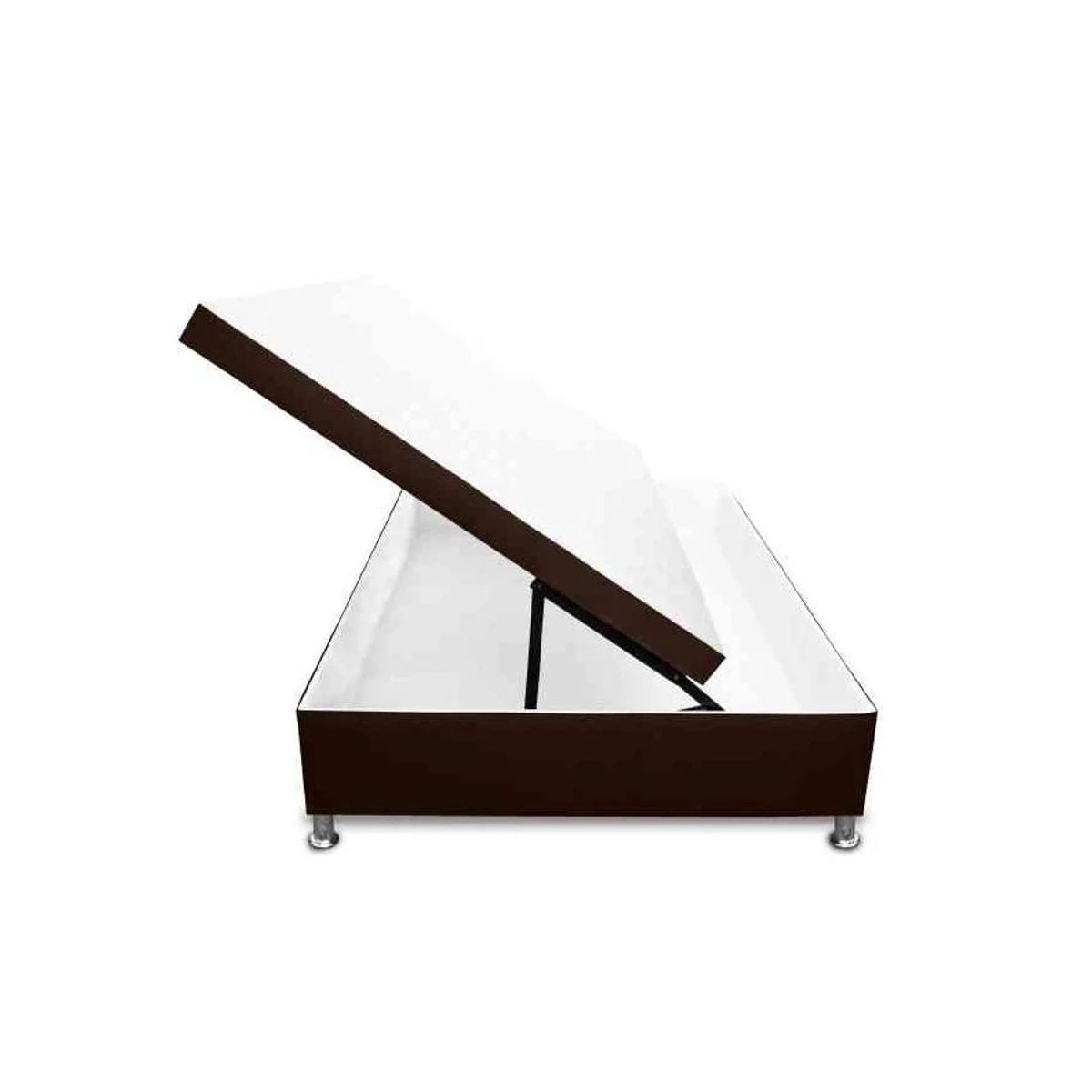 MAGIC CLASS - CAMA BAÚL CON APERTURA VERTICAL 100X190 ECOCUERO CAFÉ