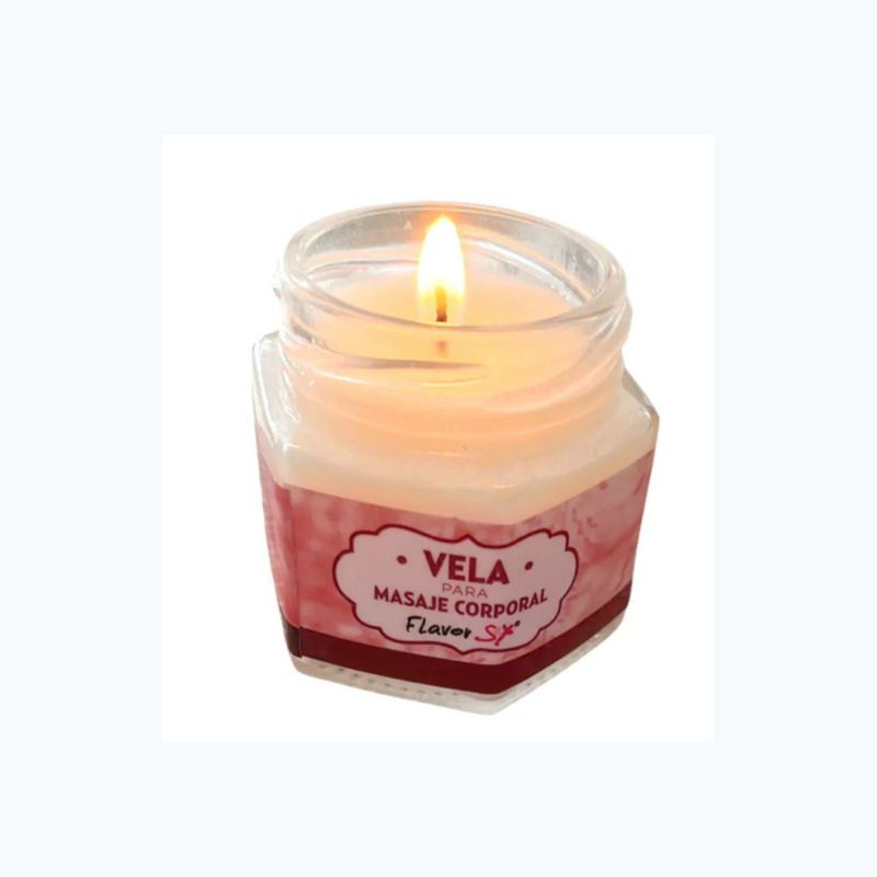 FLAVOR SEX - Vela para masaje corporal con aroma Cereza Flavor