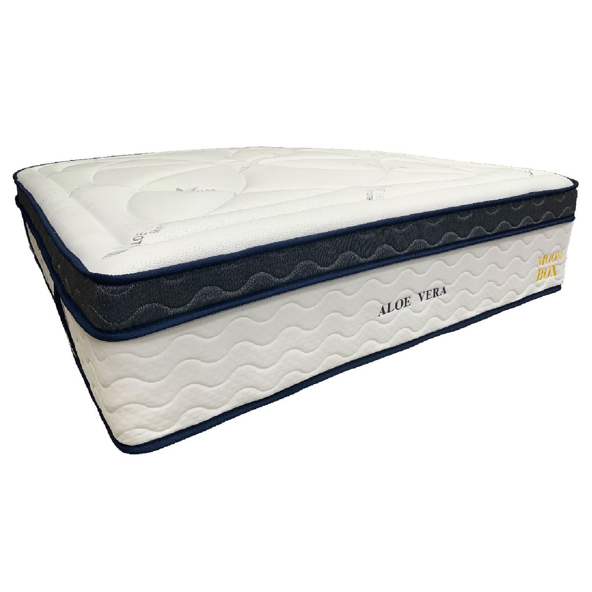 COLCHONES MOON - Colchon Cama QUEEN 160 x 190 ALOE VERA BOX  Ortopedico POCKET
