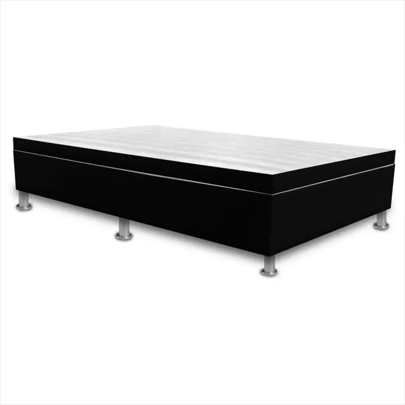 MAGIC CLASS - CAMA BAÚL CON APERTURA VERTICAL 120X190 MICROFIBRA NEGRO