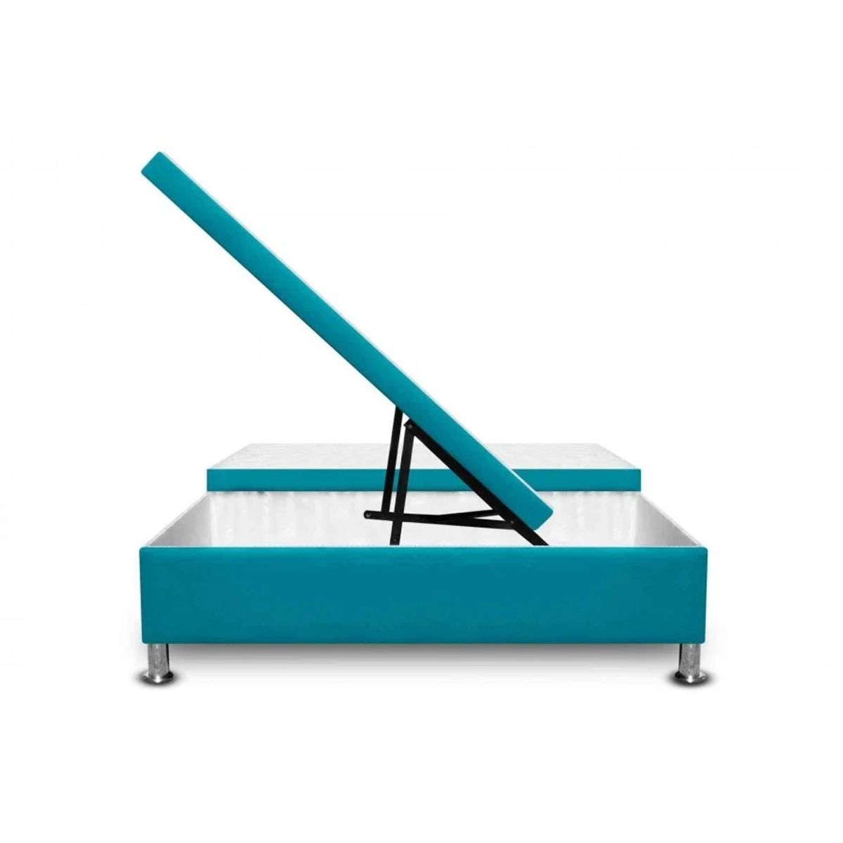 MAGIC CLASS - CAMA BAÚL CON APERTURA VERTICAL 140X190 MICROFIBRA AZUL