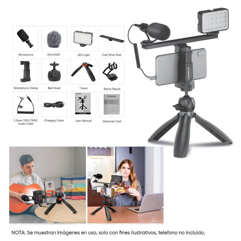 GENERICO - Kit Vlogger Comica VM10-K5