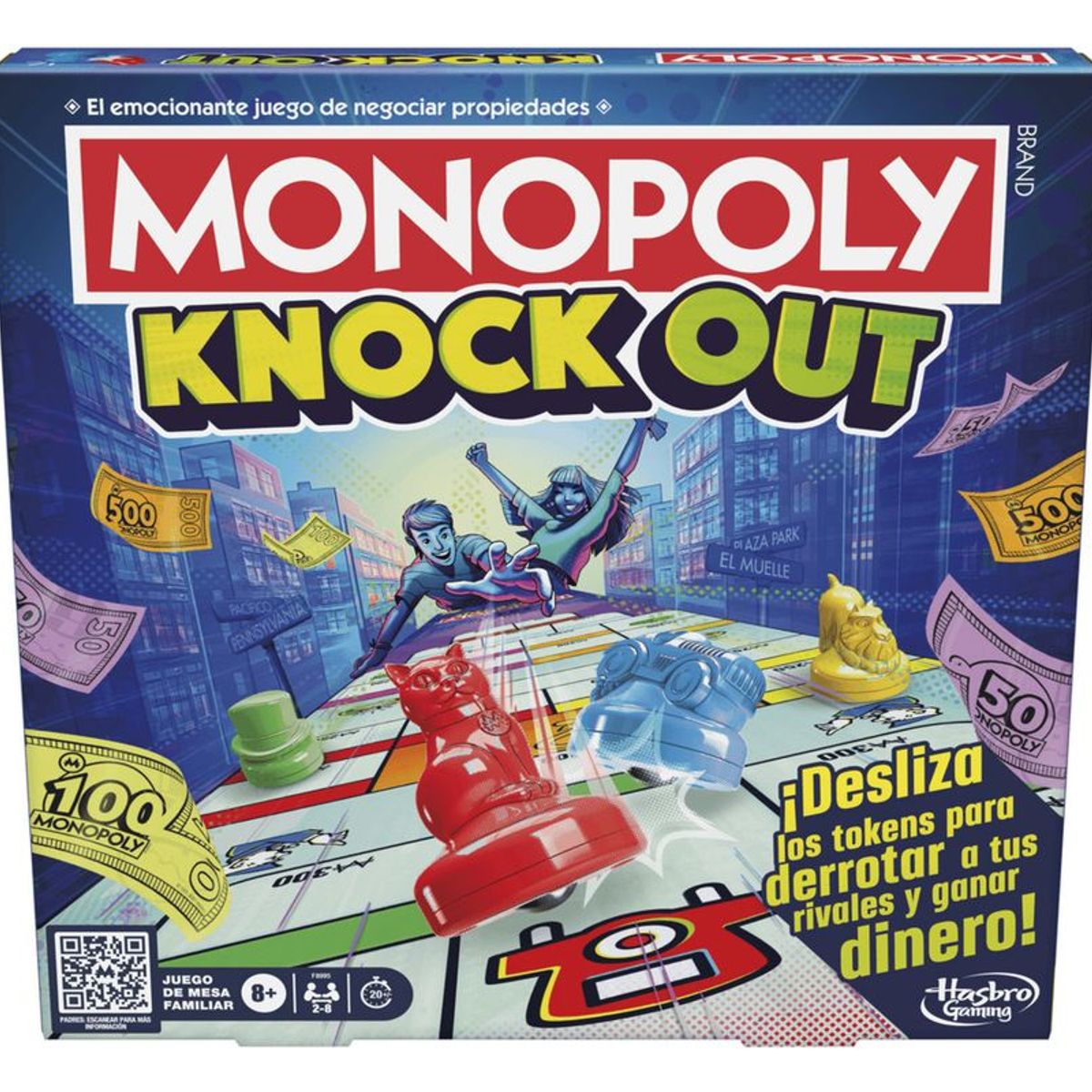 HASBRO GAMING - Juego de Mesa Monopoly Knockout