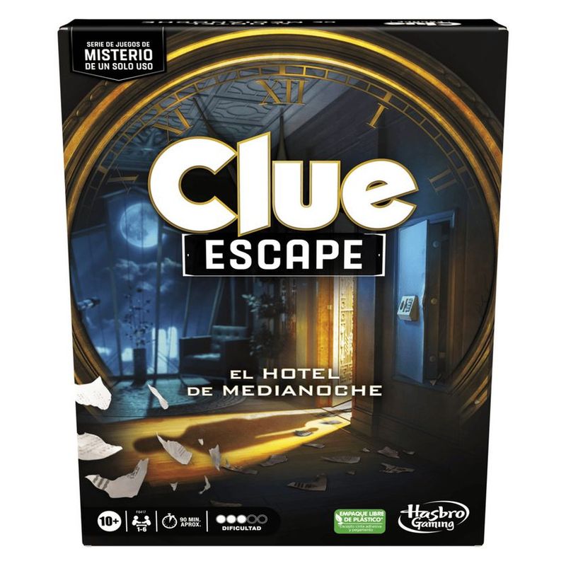HASBRO GAMING - Juego de Mesa Clue Escape El Hotel de Medianoche Hasbro