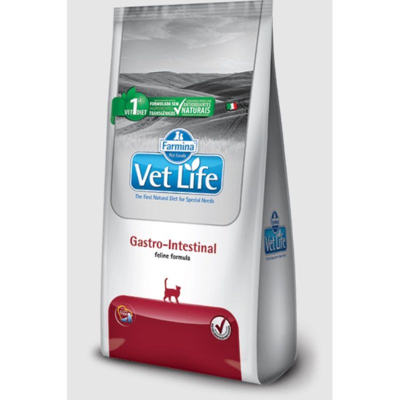 VET LIFE - Vet Life Feline Gatos Gastro Intestinal 2kg