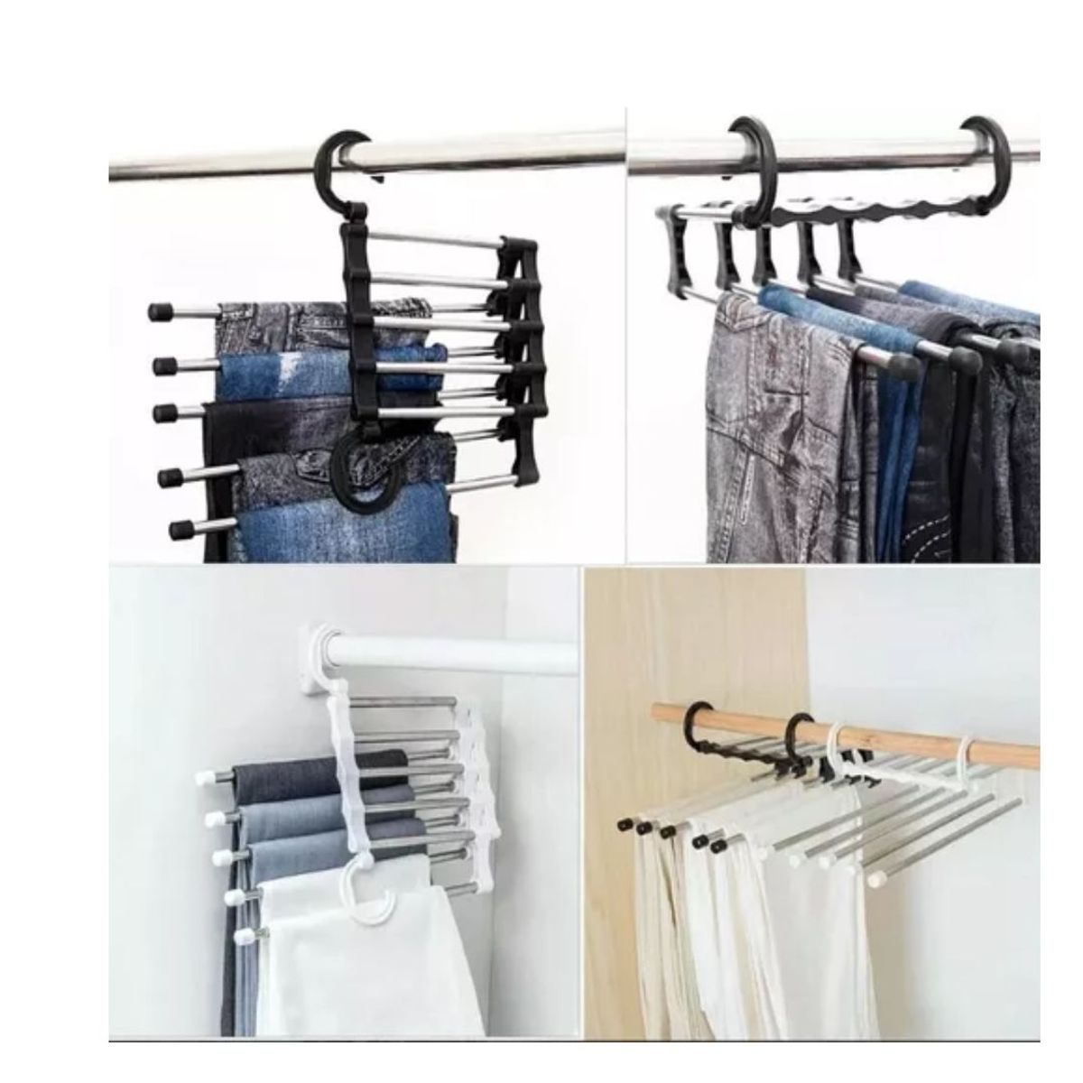 AFM - GANCHO ROPA MULTIPLE AHORRADOR ESPACIO 5 EN 1
