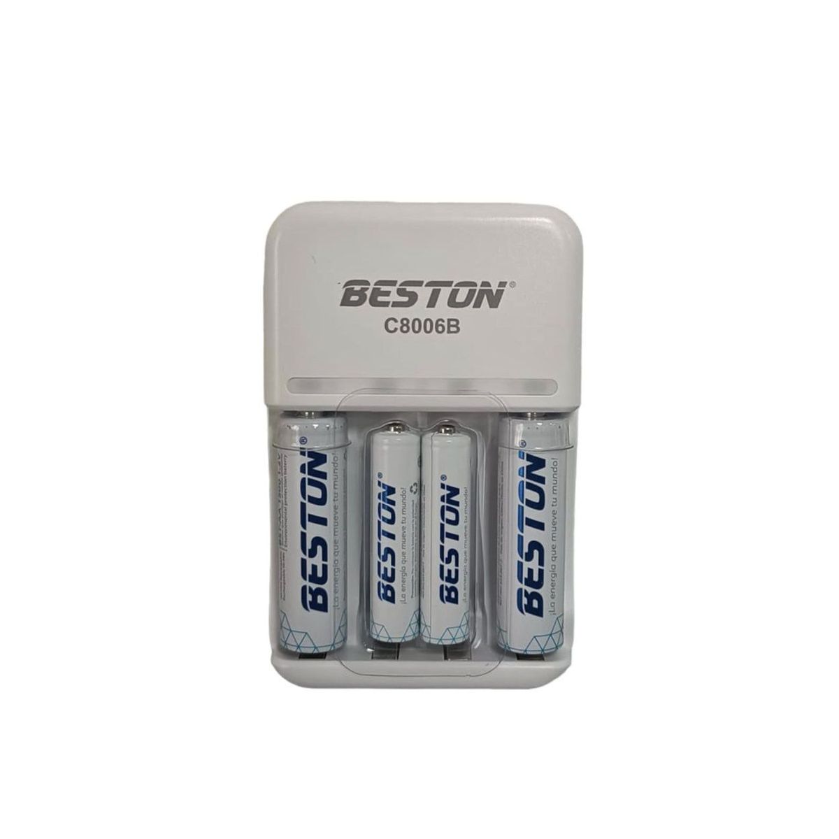 GENERICO - Cargador + 2 Pilas AA + 2 Pilaas AAA Beston Recargables