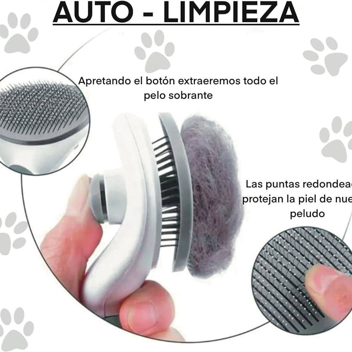 GENERICO - Cepillo Peine Perro Gato Quita Nudos Para Mascotas Automatic