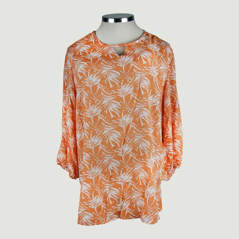 L Y H - Blusa Para Mujer Manga 3/4 Amarillo Marca L&H