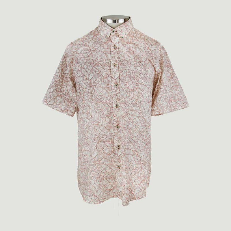 L Y H - Camisa Para Hombre Manga Corta Rojo Marca L&H