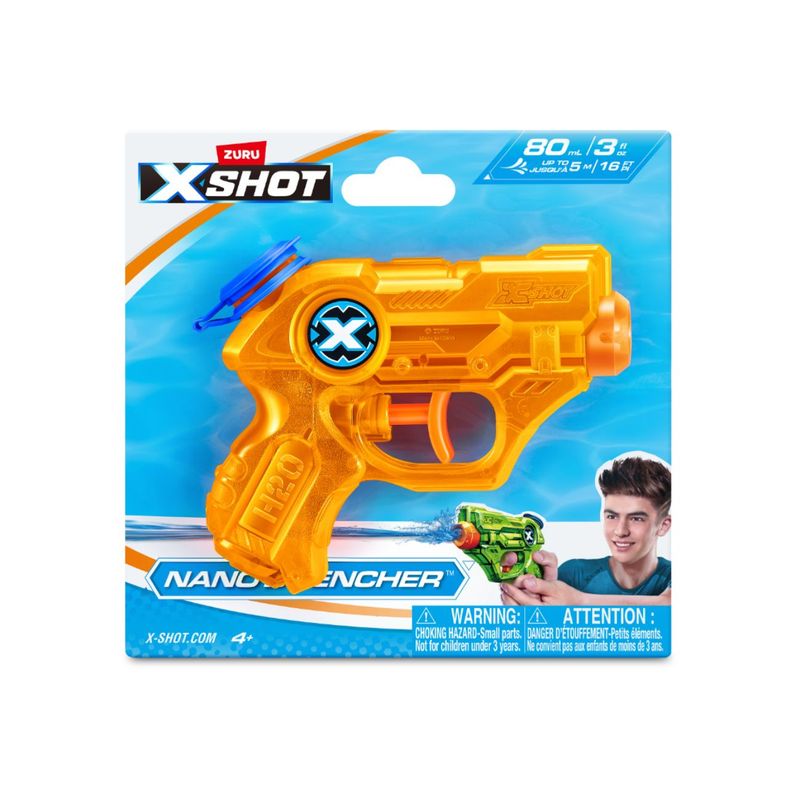 X SHOT - Lanzador Agua X Shot Naranja Nano Drencher 80Ml