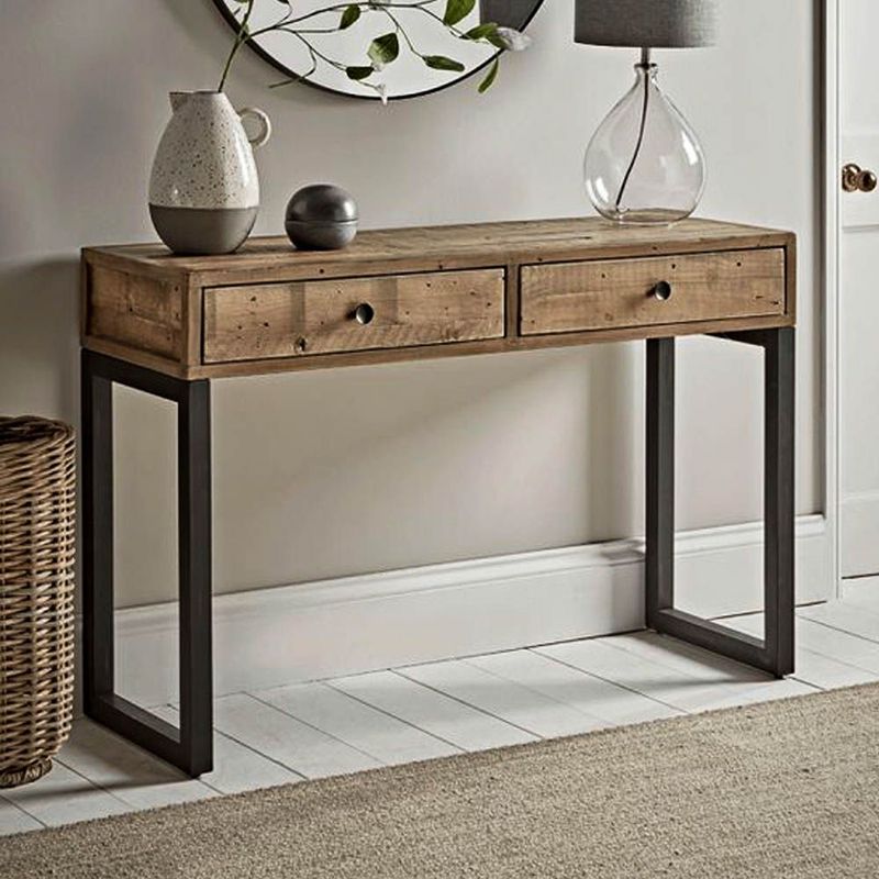 22 GRADOS DECORACION - Mesa Recibidor España en Roble Natural 120x40cm 22Grados Decoracion