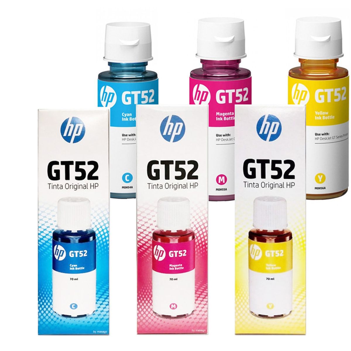HP - Tinta Hp GT52 para impresoras GT5810 GT5820 GT315 GT415 KITX3