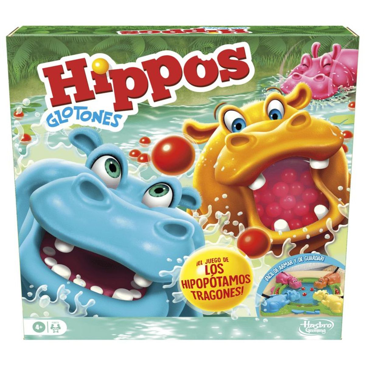 HASBRO GAMING - Juego de Mesa Hippos Glotones Hasbro Gaming