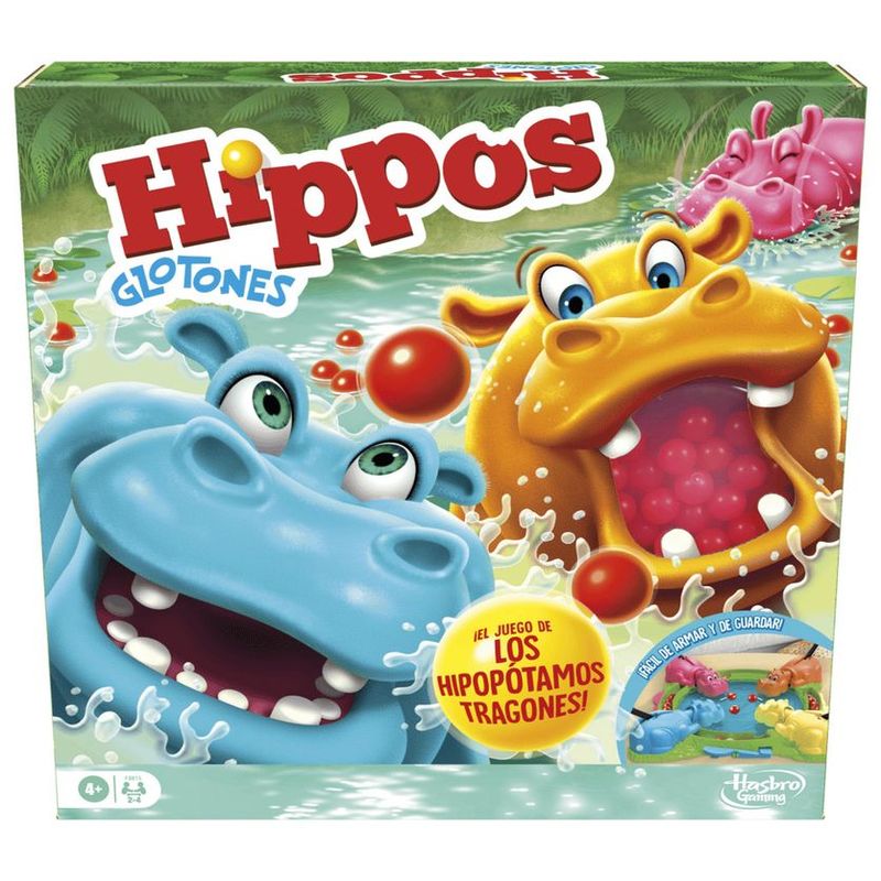 HASBRO GAMING - Juego de Mesa Hippos Glotones Hasbro Gaming