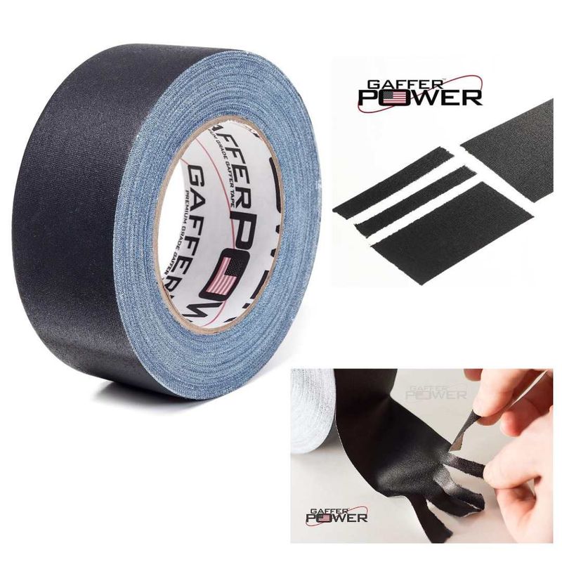GENERICO - Cinta Gaffer negra 5cm x 27mts