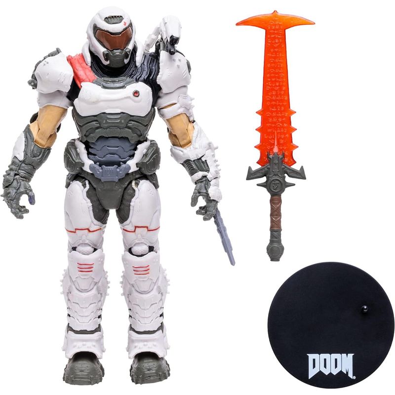 DC COMICS - Doom Slayer White Gold Figura Acción Eternal Mcfarlane Toys