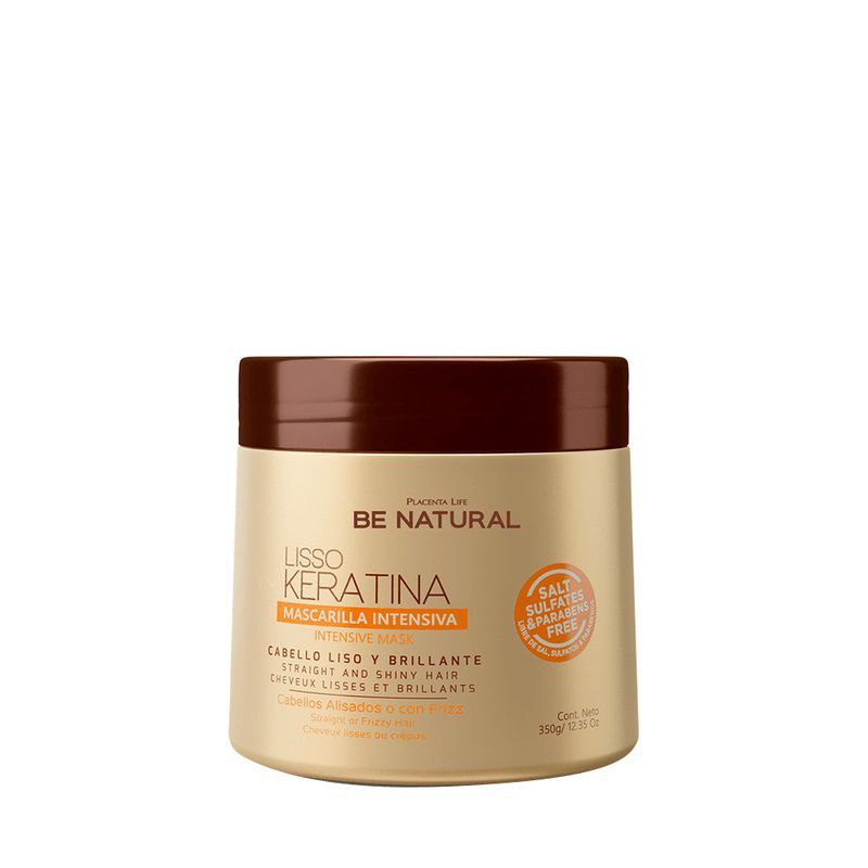 BE NATURAL - Mascarilla Be Natural Lisso Keratina 350g