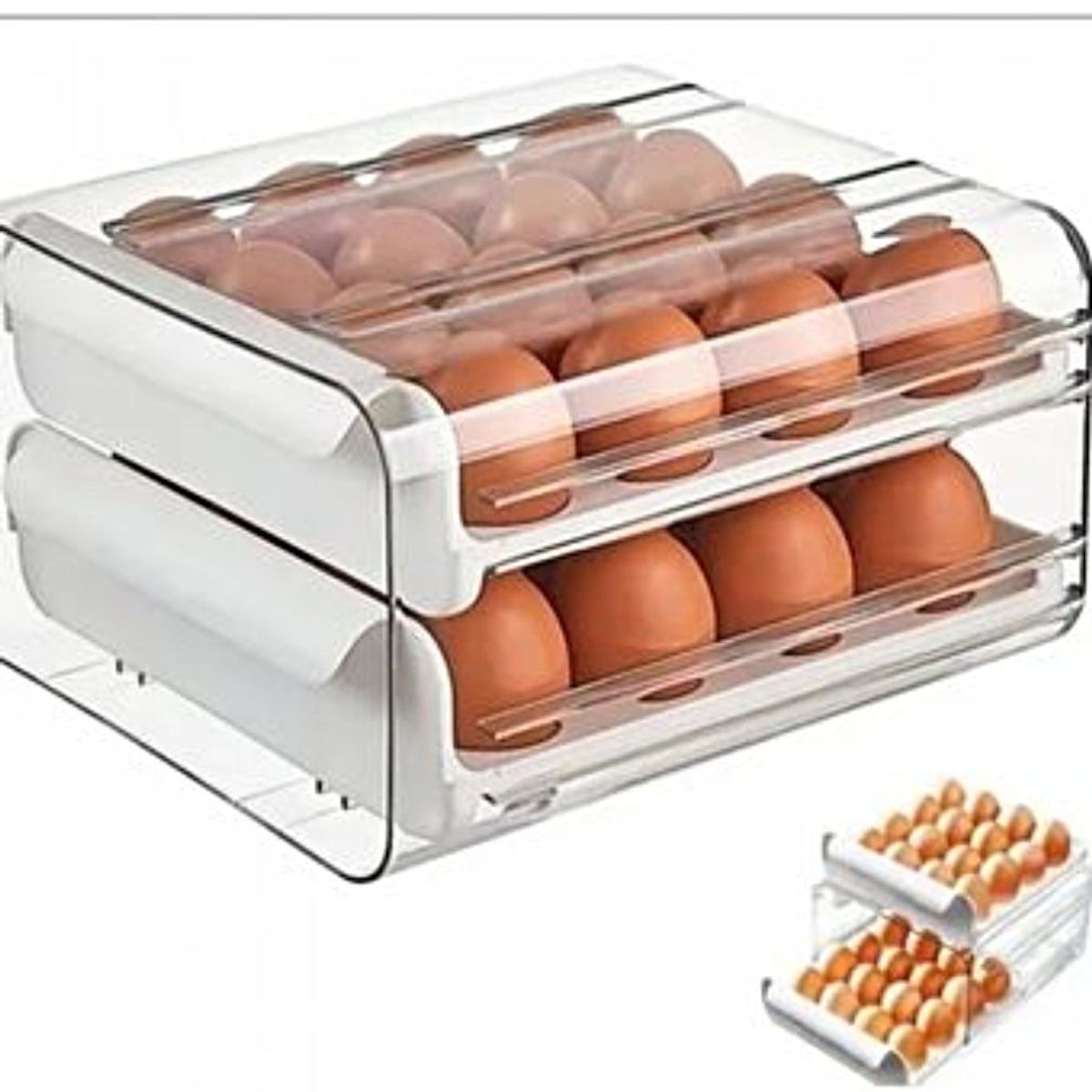 GENERICO - Organizador de Huevos 2 Niveles