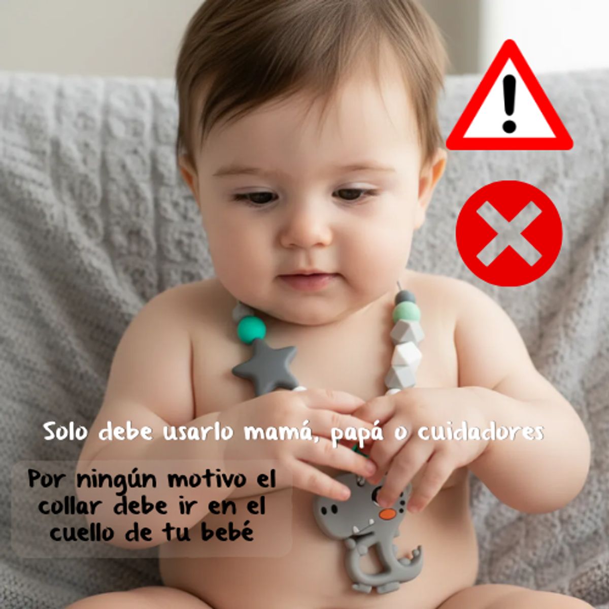 MAMI MAUSS - Collar de Lactancia y Dentición - Accesorio Sensorial para Amamantar