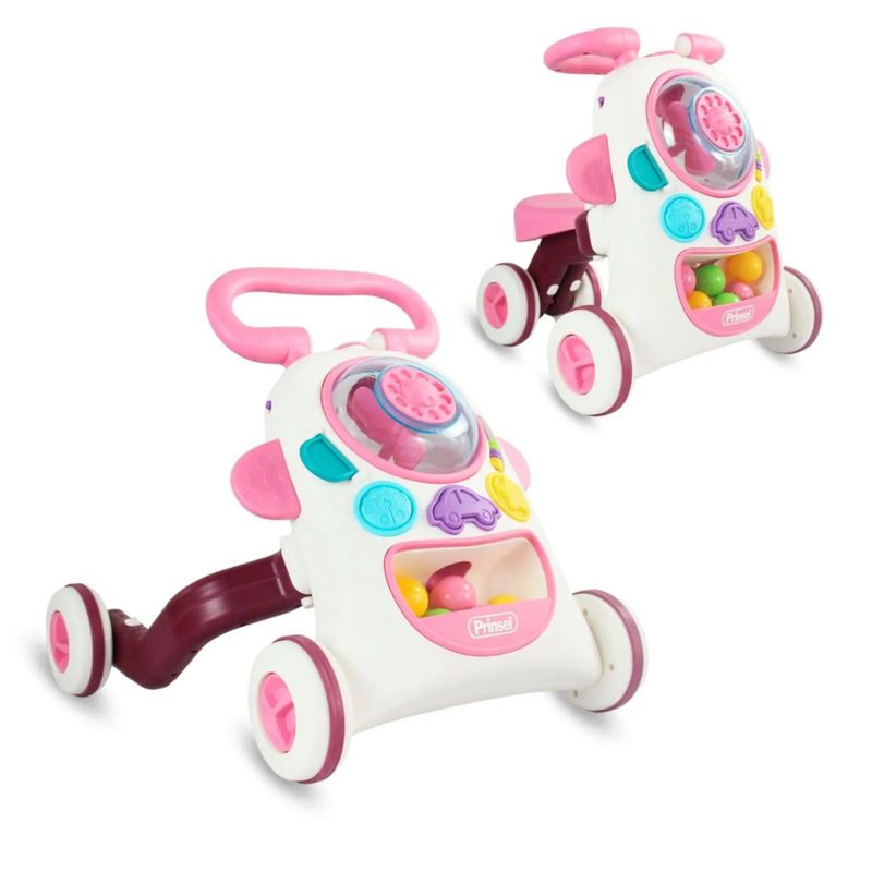 PRINSEL - Andadera Montable Bebé Push2ride 2 En 1 Prinsel Rosa